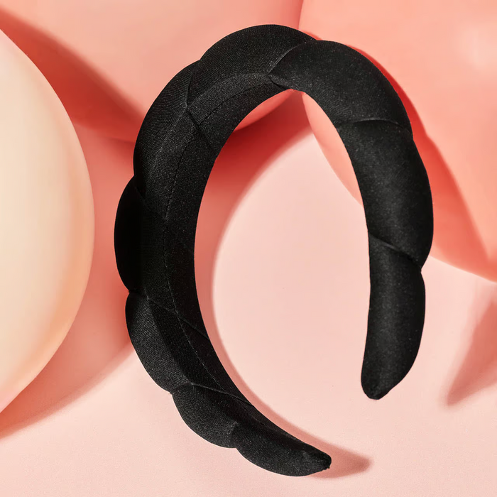 Kitsch Recycled Fabric Cloud Headband - Black