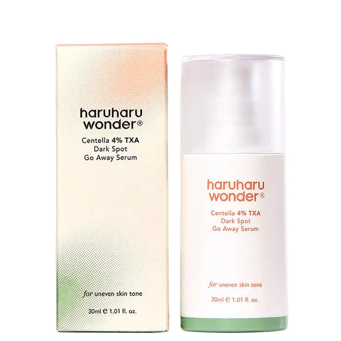 Haruharu Wonder skincare serum bottle and packaging on a white background