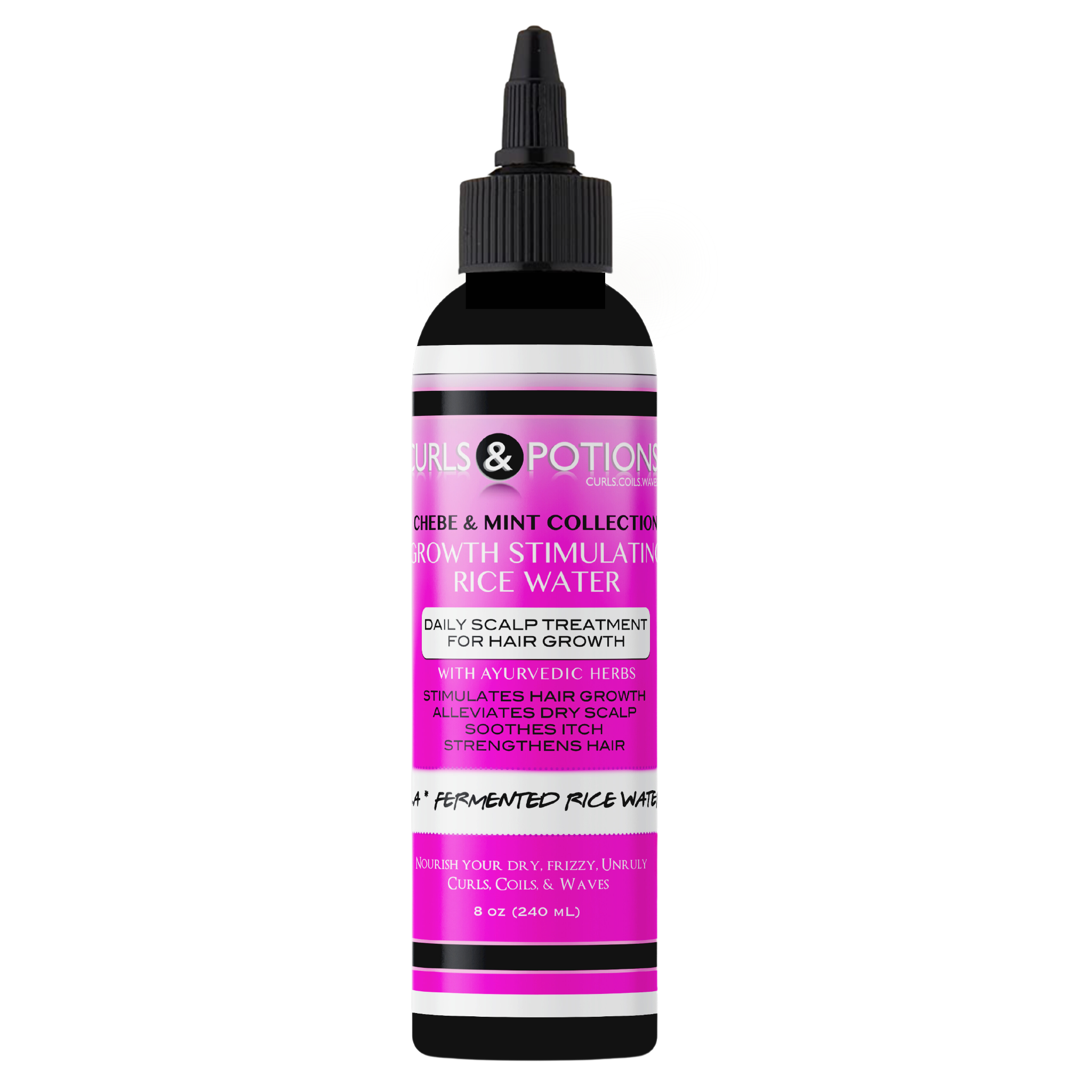 Curls & Potions Chebe Growth Rice Water 8oz