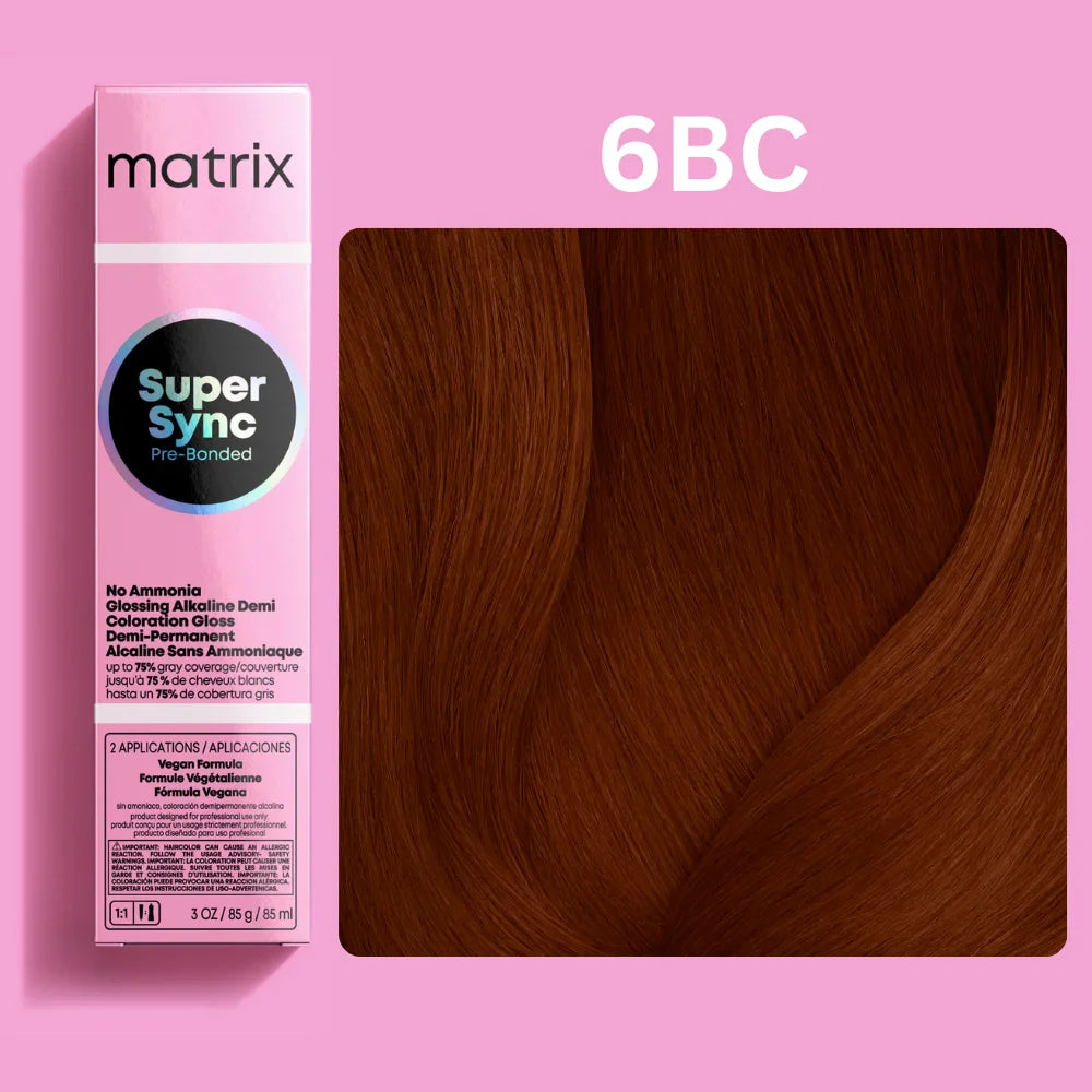Matrix Super Sync Pre-Bonded Glossing Alkaline Demi-Permanent Hair Colour