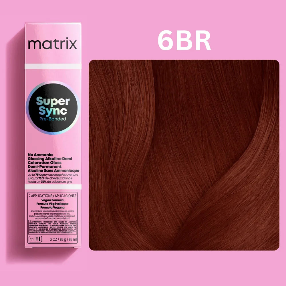 Matrix Super Sync Pre-Bonded Glossing Alkaline Demi-Permanent Hair Colour