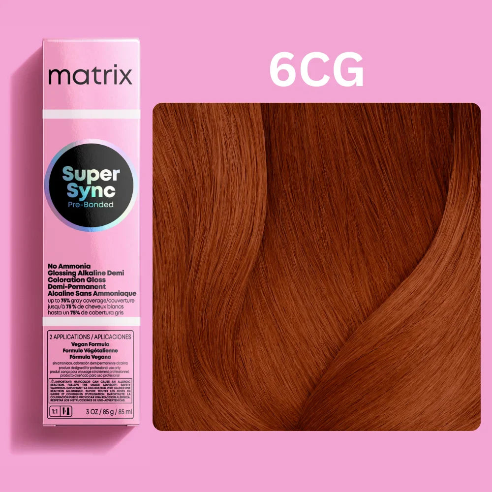 Matrix Super Sync Pre-Bonded Glossing Alkaline Demi-Permanent Hair Colour