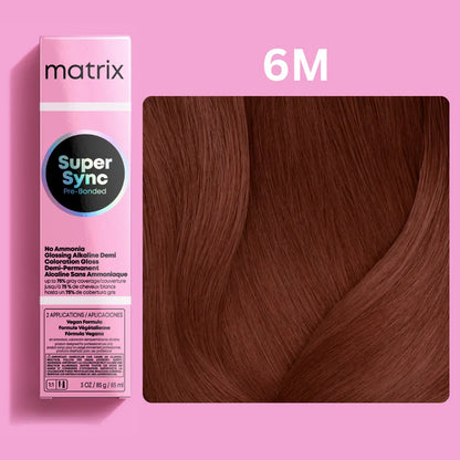 Matrix Super Sync Pre-Bonded Glossing Alkaline Demi-Permanent Hair Colour