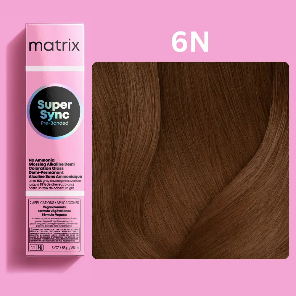 Matrix Super Sync Pre-Bonded Glossing Alkaline Demi-Permanent Hair Colour