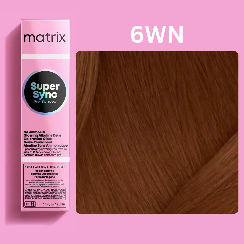 Matrix Super Sync Pre-Bonded Glossing Alkaline Demi-Permanent Hair Colour