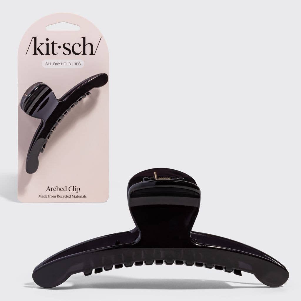 Kitsch Large Arched Clip - Black
