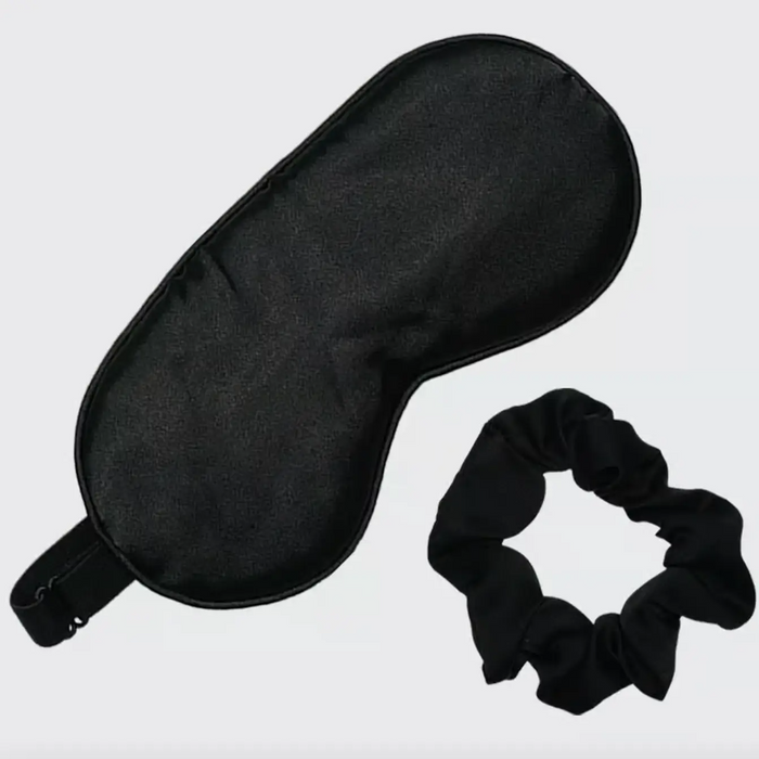 Kitsch Eyemask & Sleep Scrunchie Set - Black