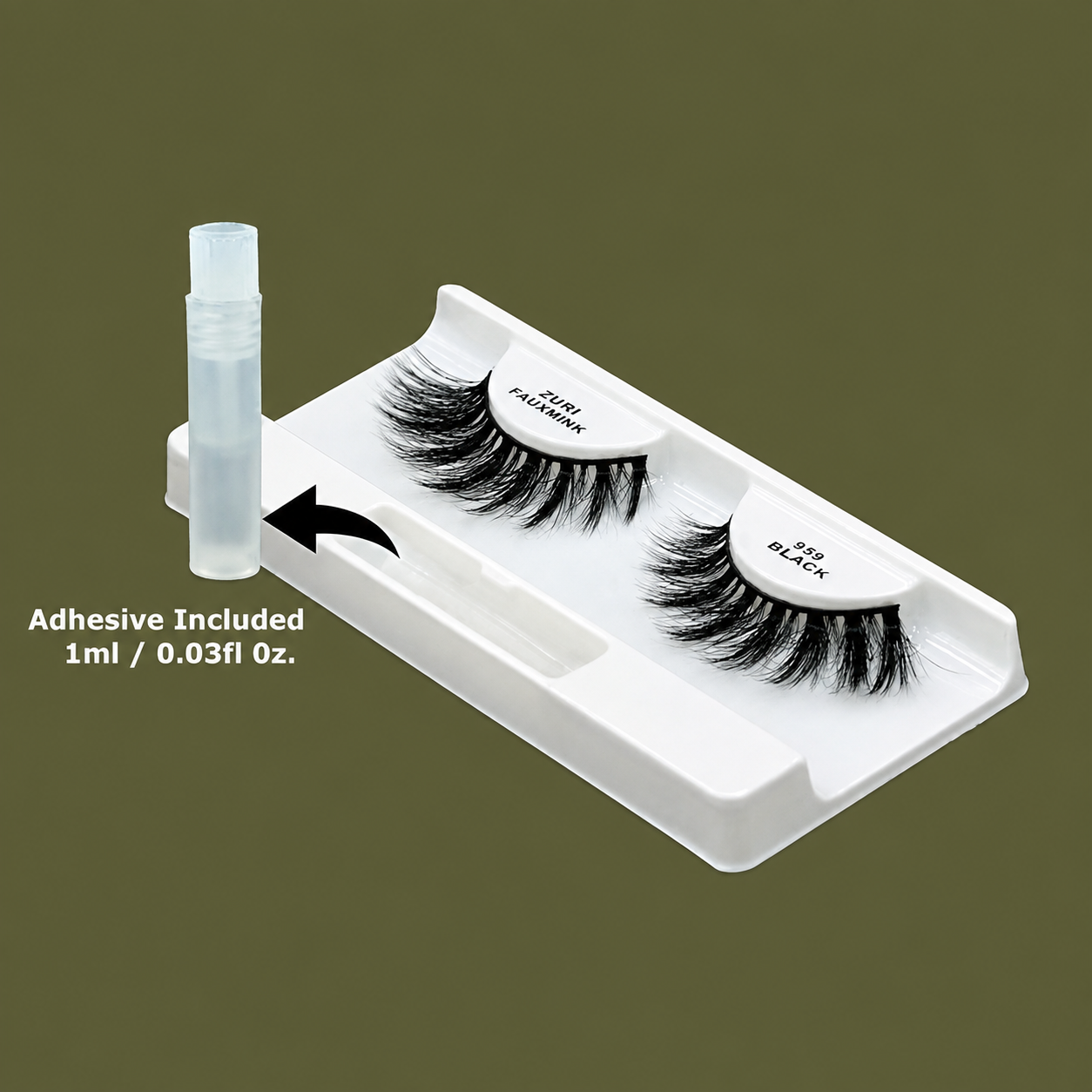 Zuri Eyelashes Fauxmink Multi-Dimensional Luxurious Eyelashes Black