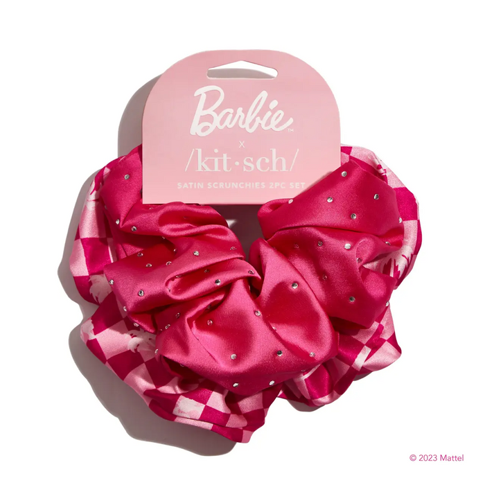 Kitsch Barbie X Kitsch Satin Brunch Scrunchies 2pc Set