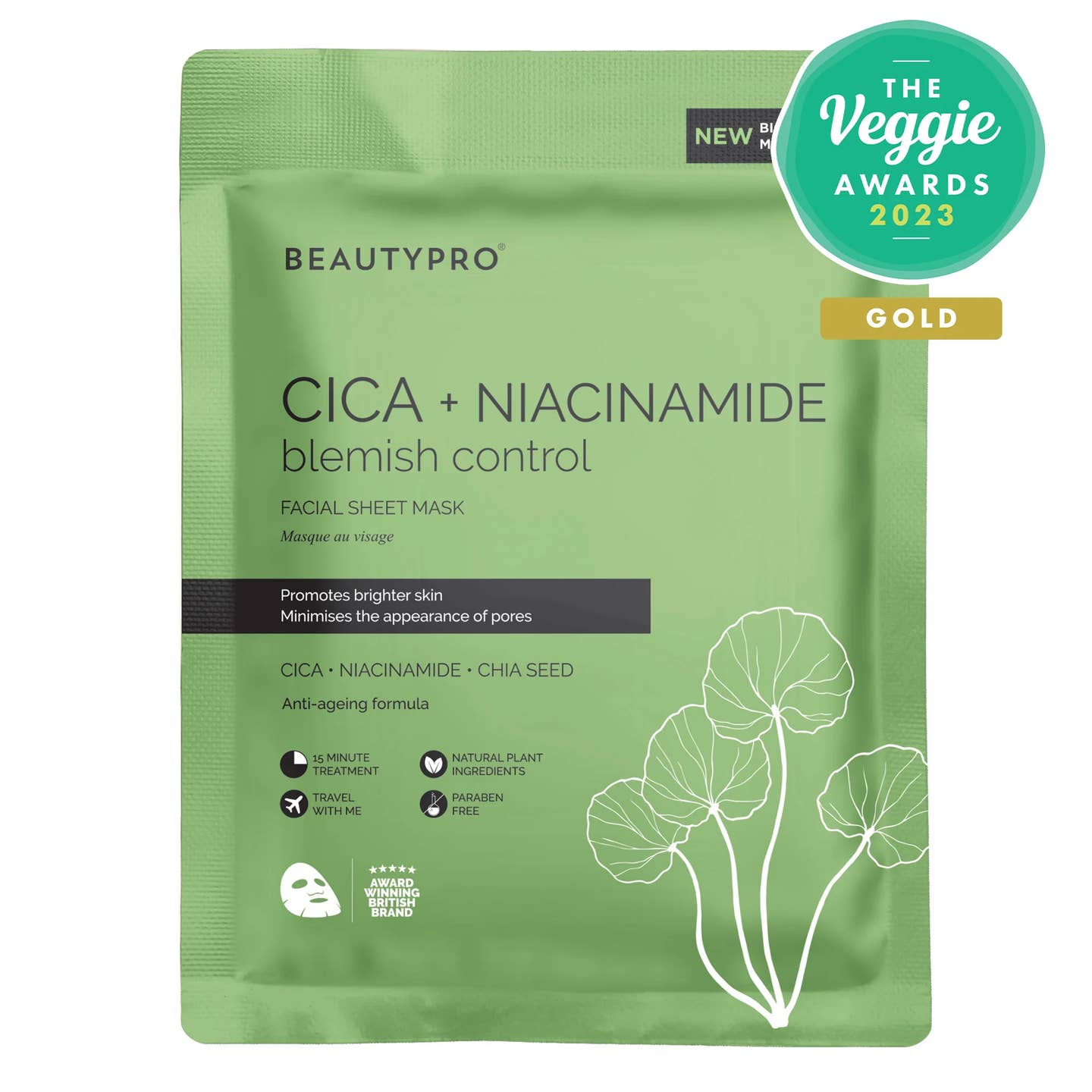 BeautyPro Cica + Niacinamide Blemish Control Mask