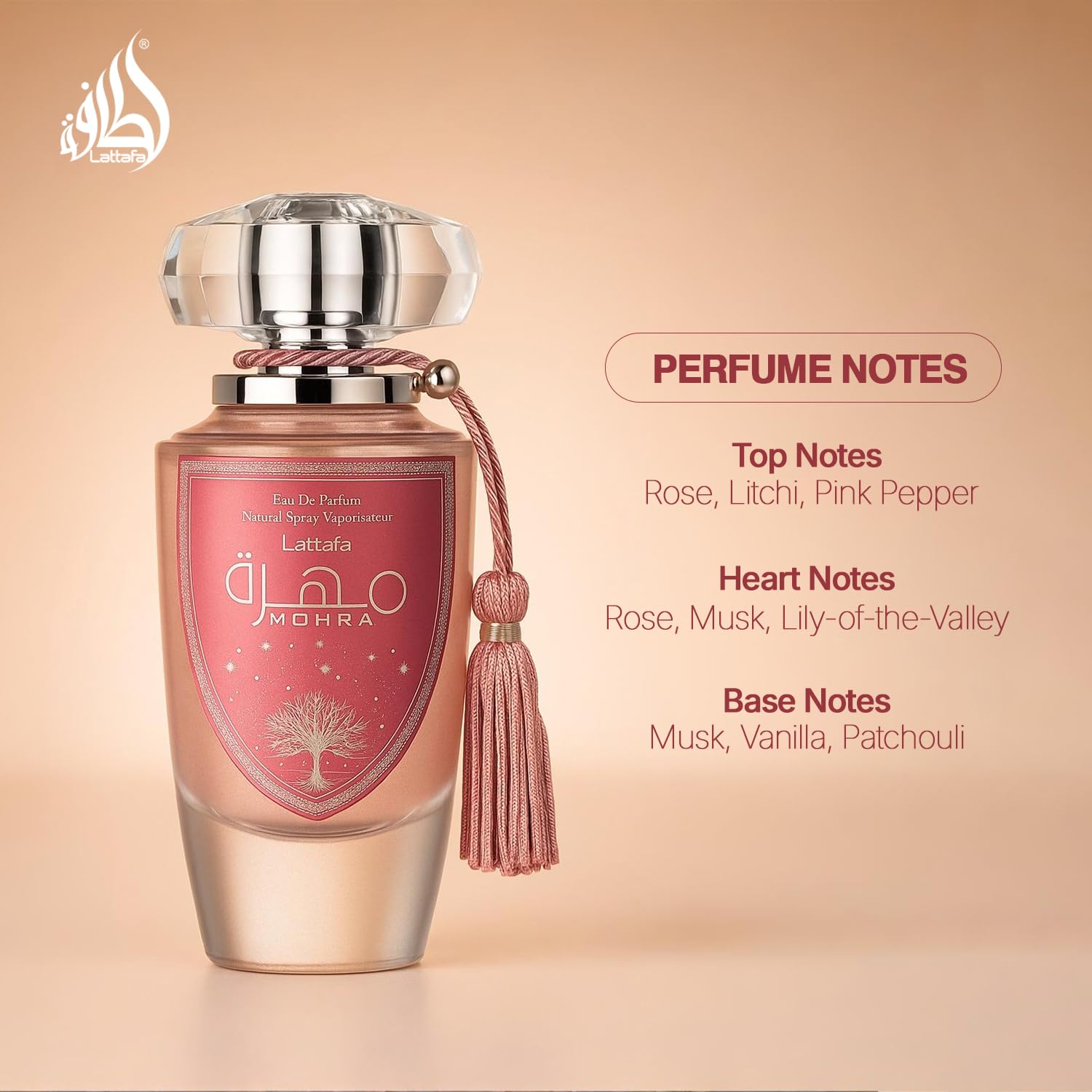 Lattafa Mohra Silky Rose Eau De Parfum 100ml