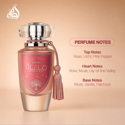 Lattafa Mohra Silky Rose Eau De Parfum 100ml