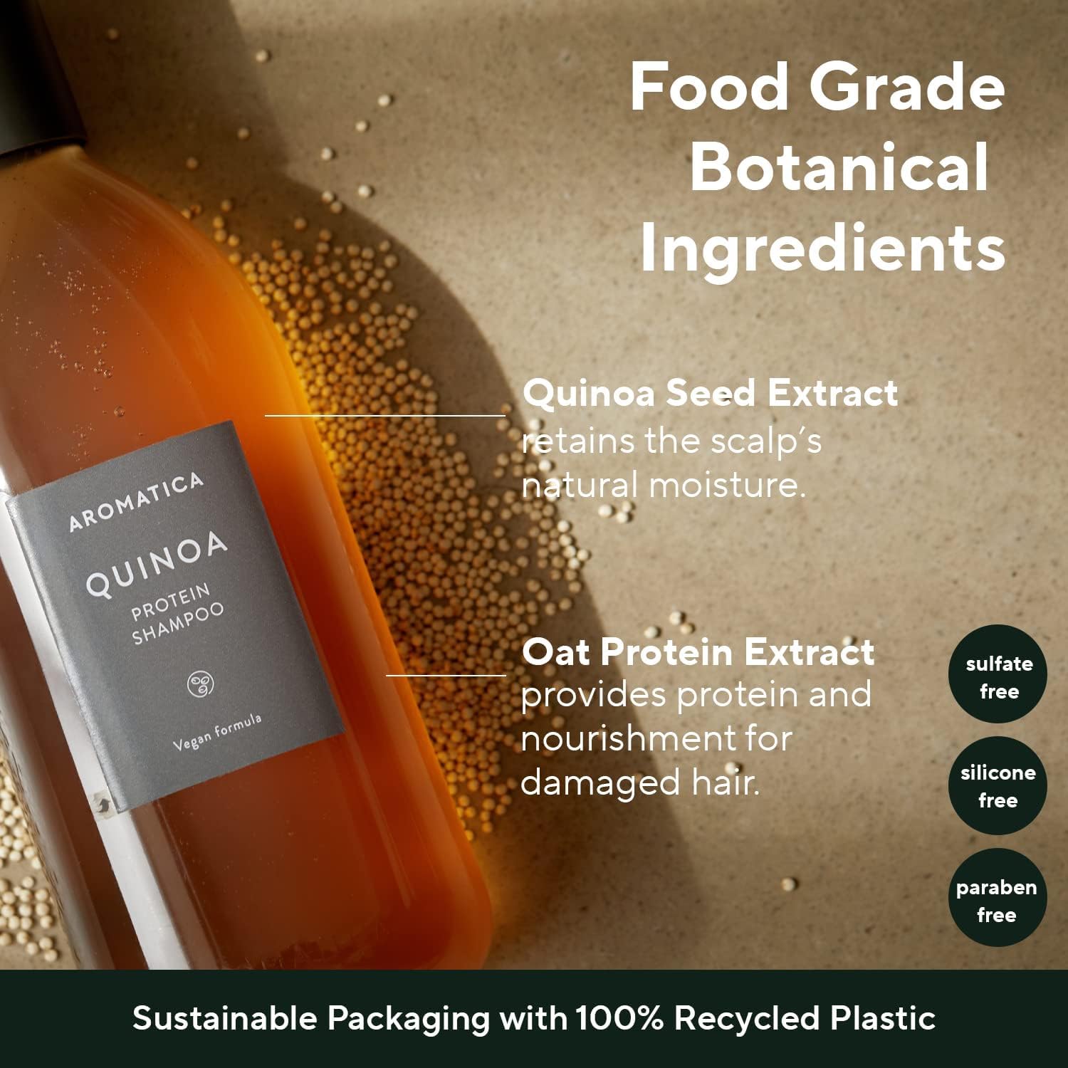 Aromatica Quinoa Protein Shampoo 400ml ingredients