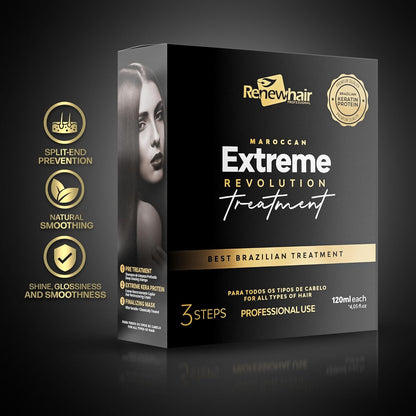 Renew Hair Professional Moroccan Extreme Revolution Treatment Kit (3 x 120ml)