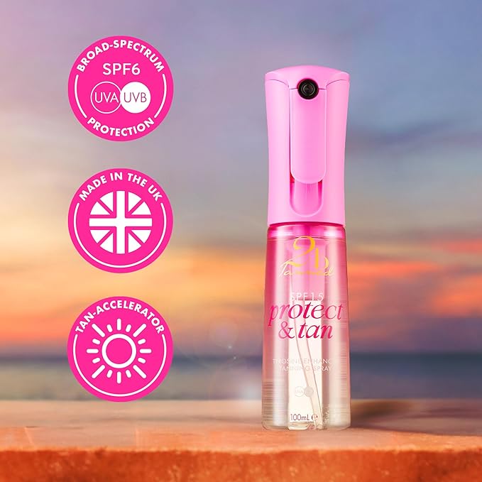 2bTanned SPF15 Protect &amp; Tan Tanning Spray 100ml