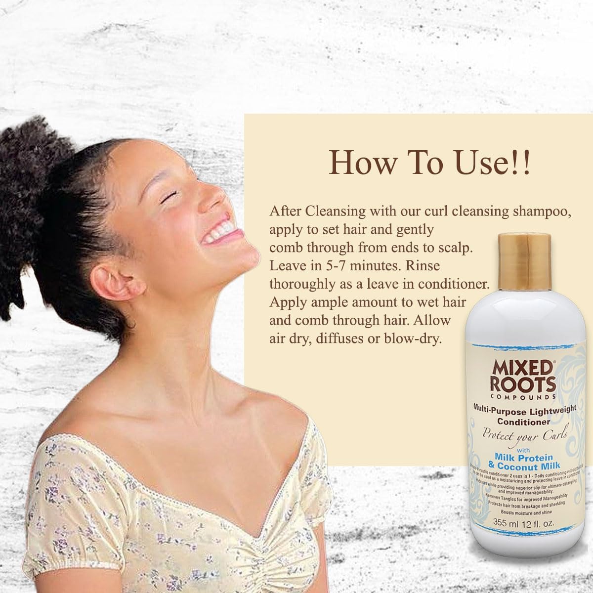 Mixed Roots Multi-Purpose Lightweight Conditioner 355ml