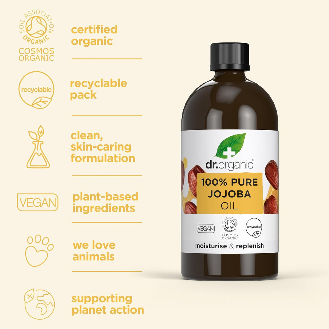 Dr Organic 100% Jojoba Oil 100ml