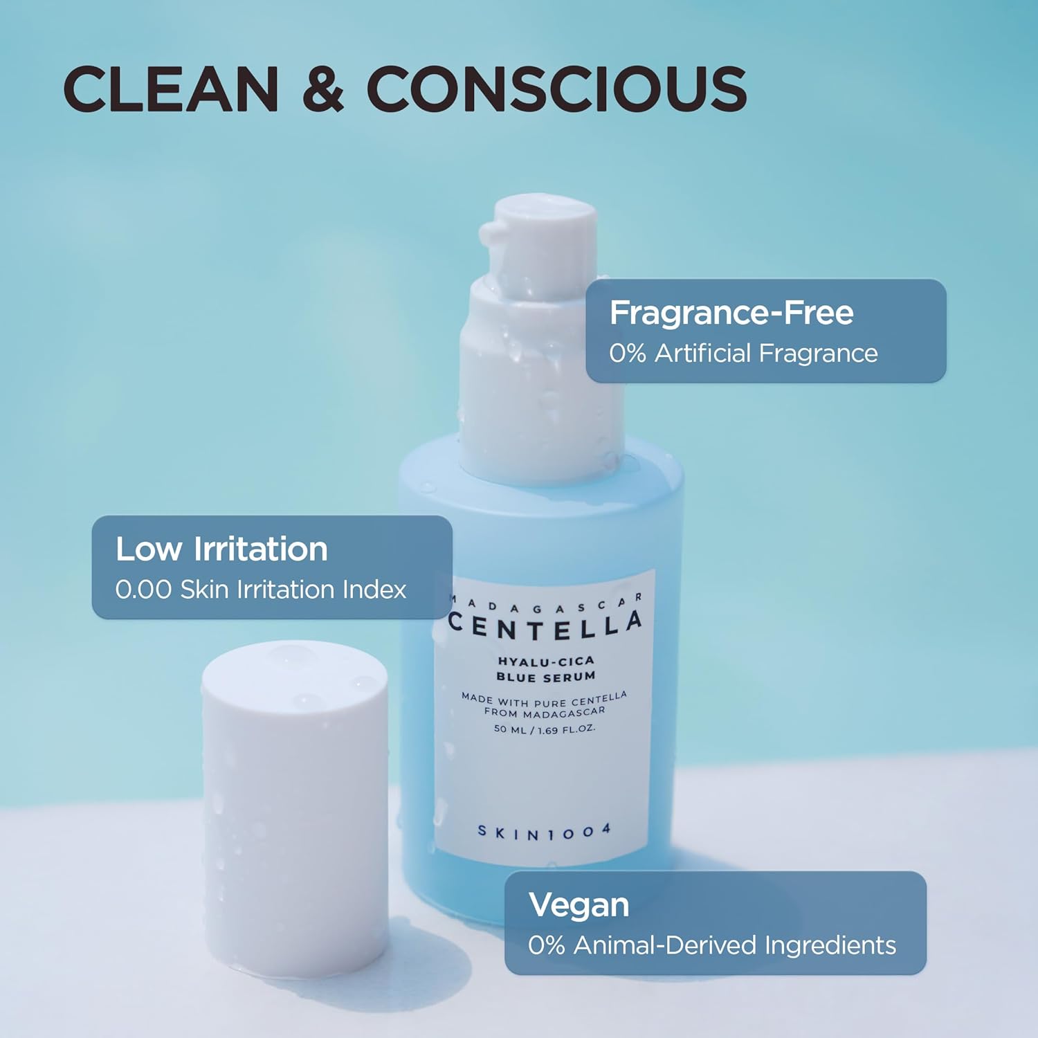 Skin1004 Madagascar Centella Hyalu-Cica Blue Serum 50ml