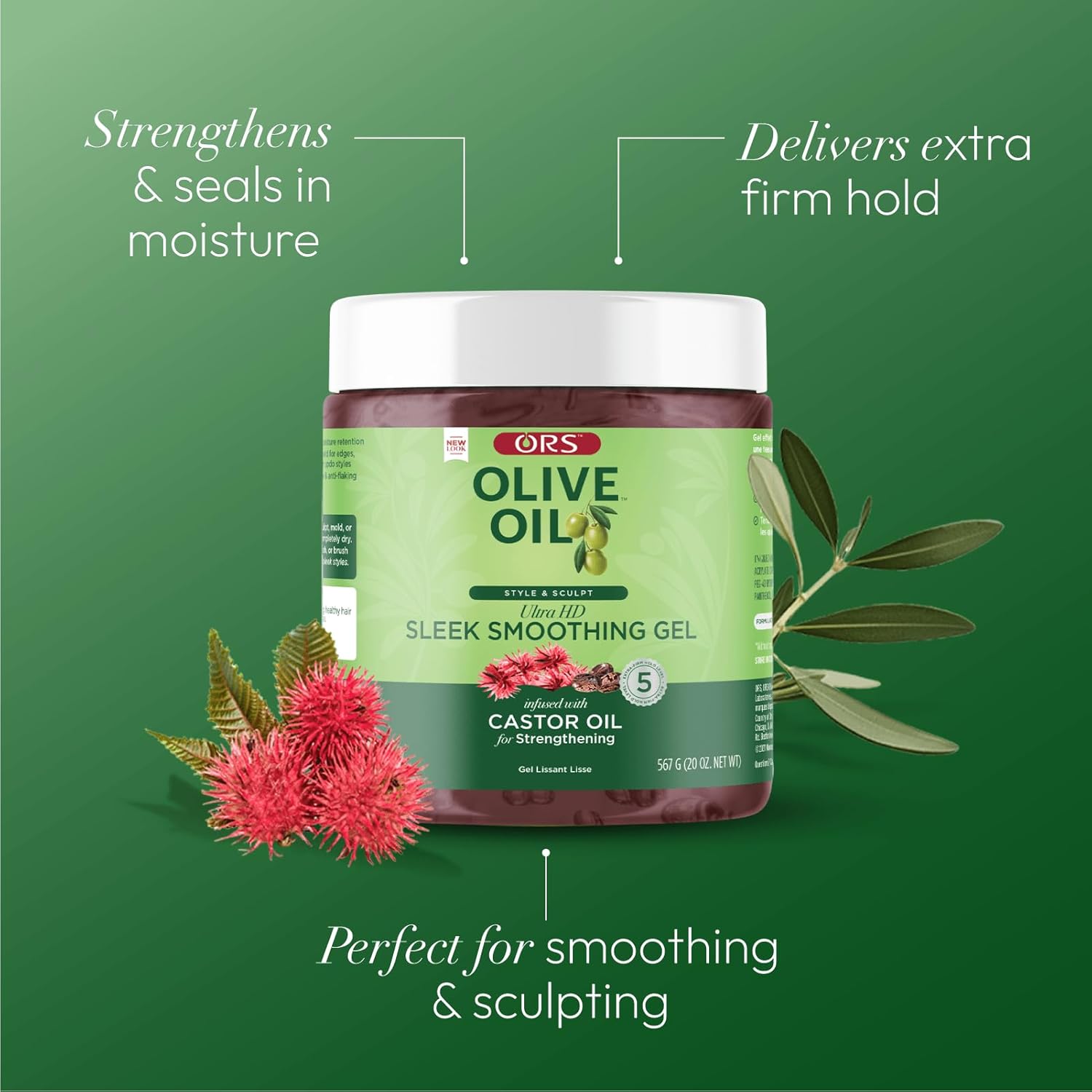 ORS Olive Oil Ultra HD Gel Sleek Smoothing 20oz