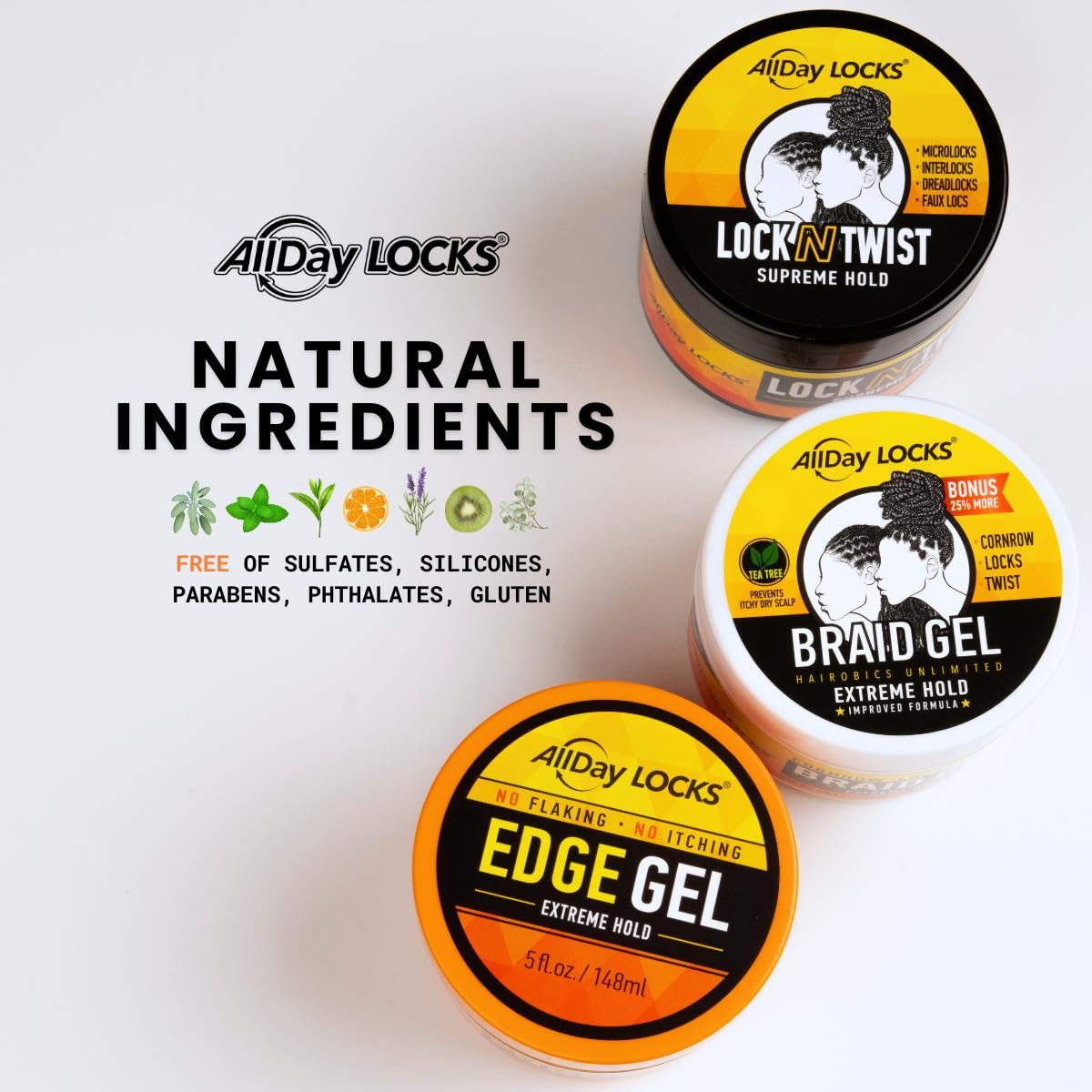 AllDay Locks Braid Gel Extreme Hold