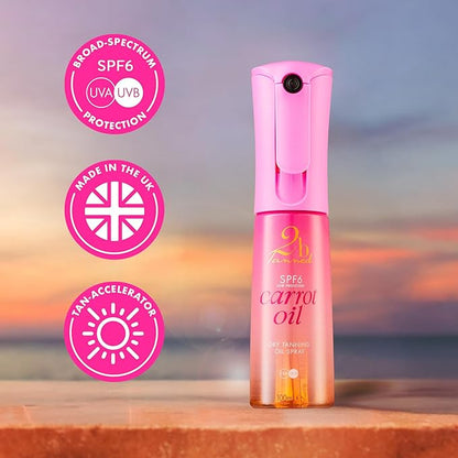 2bTanned SPF 6 Carrot Oil Dry Tanning Oil 100ml