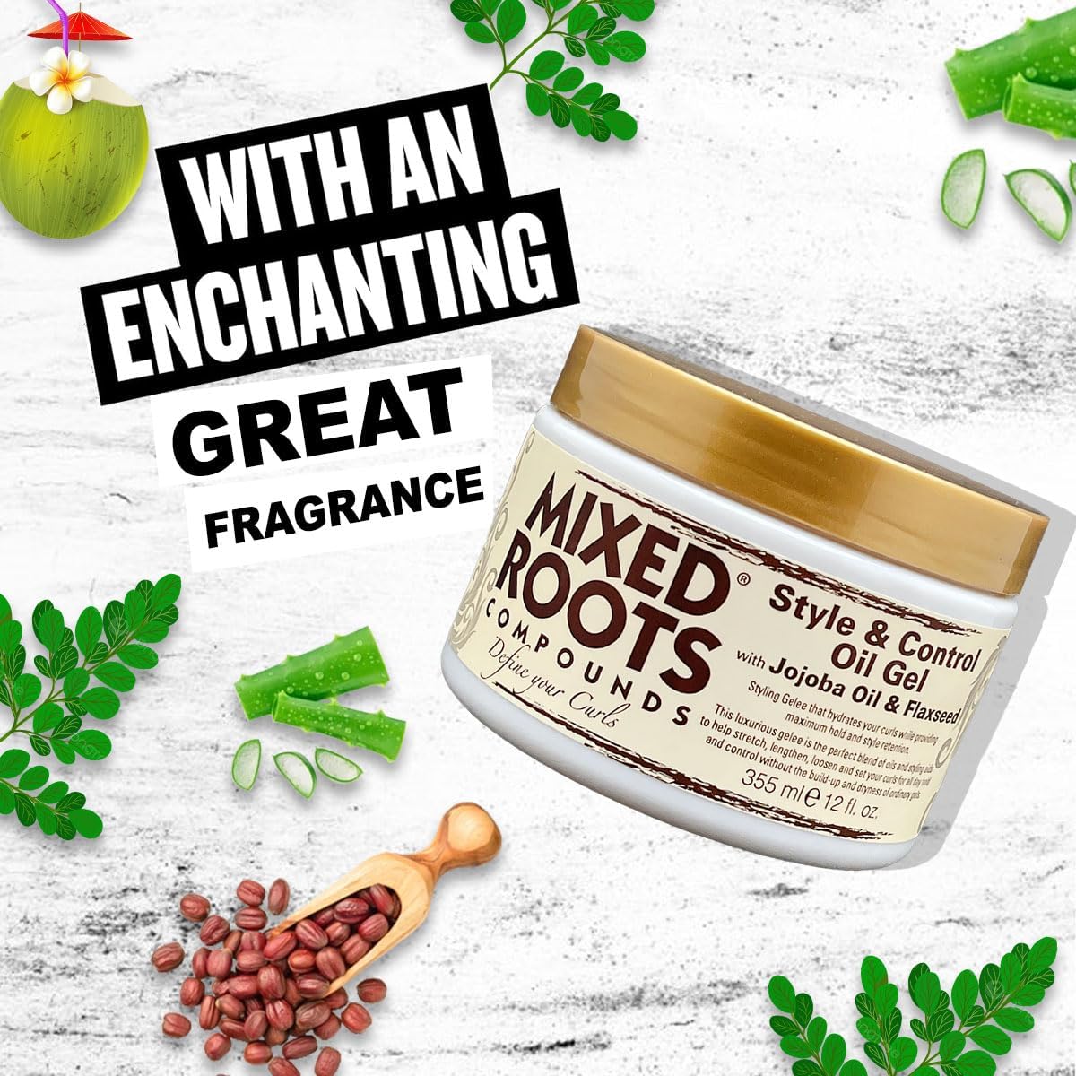 Mixed Roots Style & Control Oil Gel 355ml
