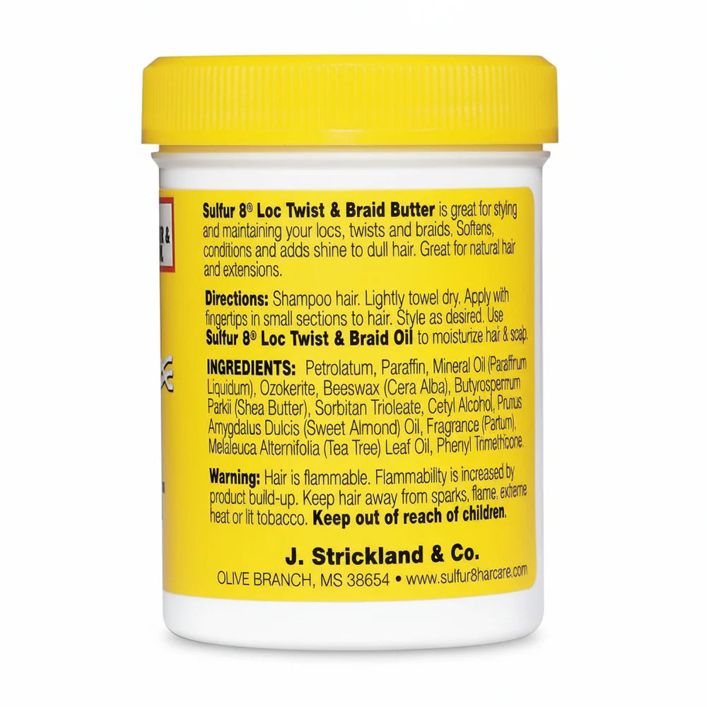 Sulfur8 Loc, Twist & Braid Butter 4oz