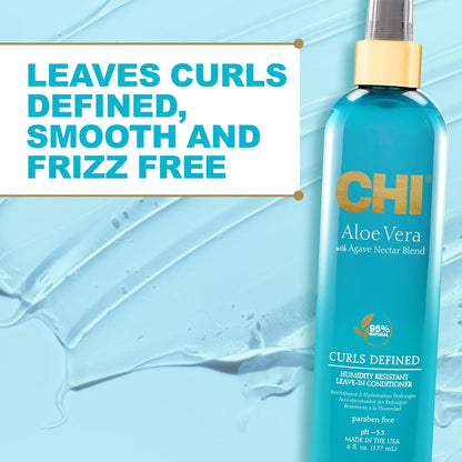 CHI Aloe Vera Curls Defined Humidity Resistant Leave-in Conditioner 177ml