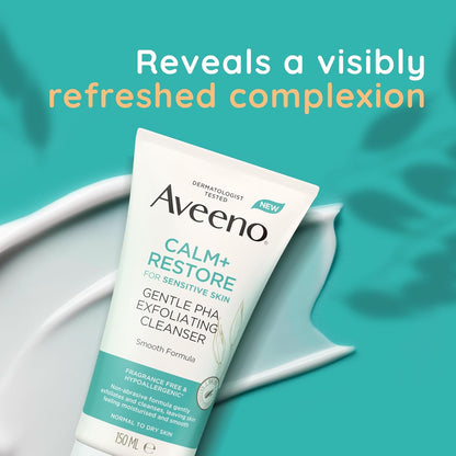 Aveeno Calm+Restore Gentle PHA Exfoliating Cleanser 150ml
