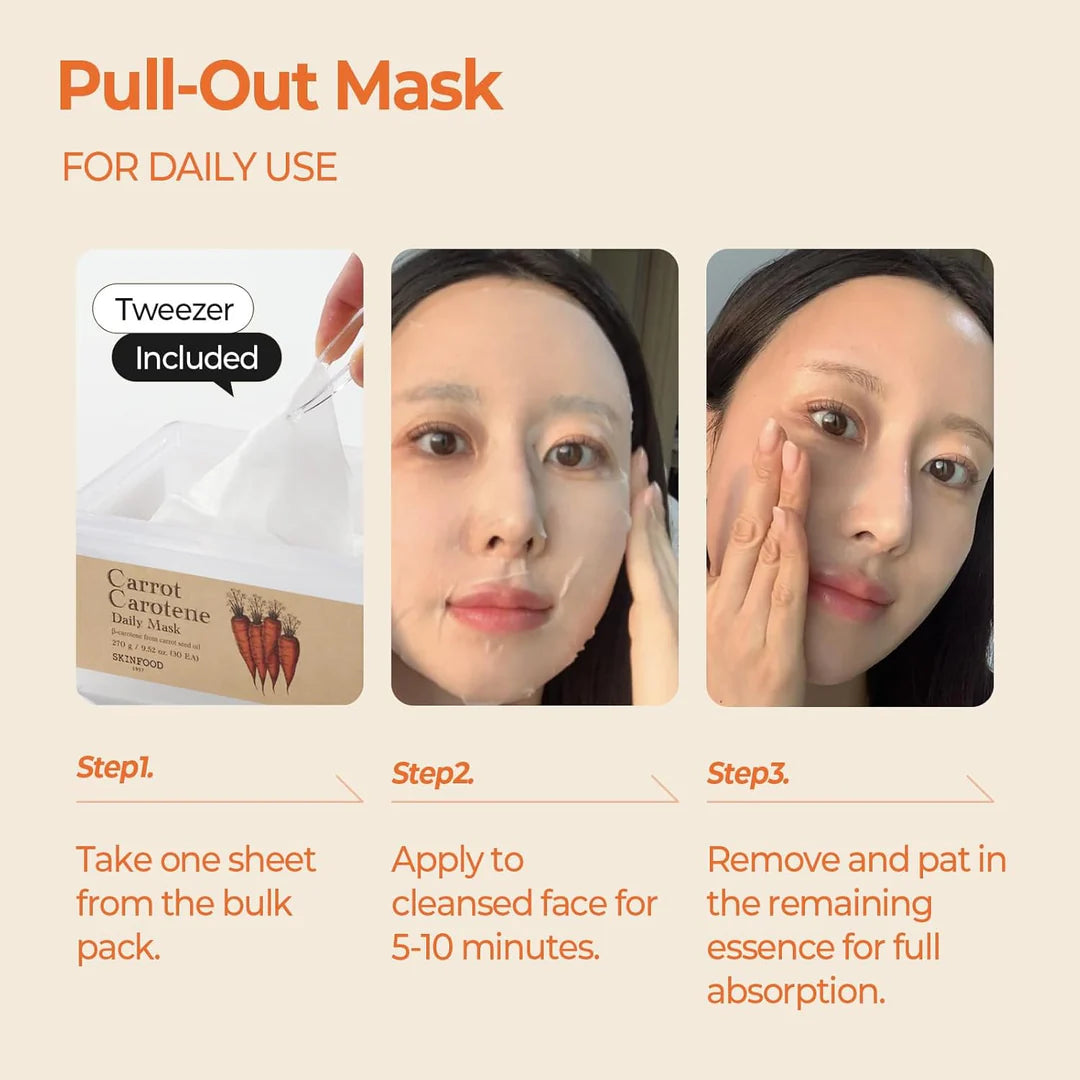 SKINFOOD Carrot Carotene Daily Mask (30 Sheets)