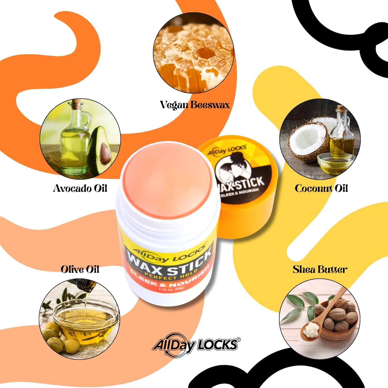 AllDay Locks Wax Stick Perfect Hold 50g