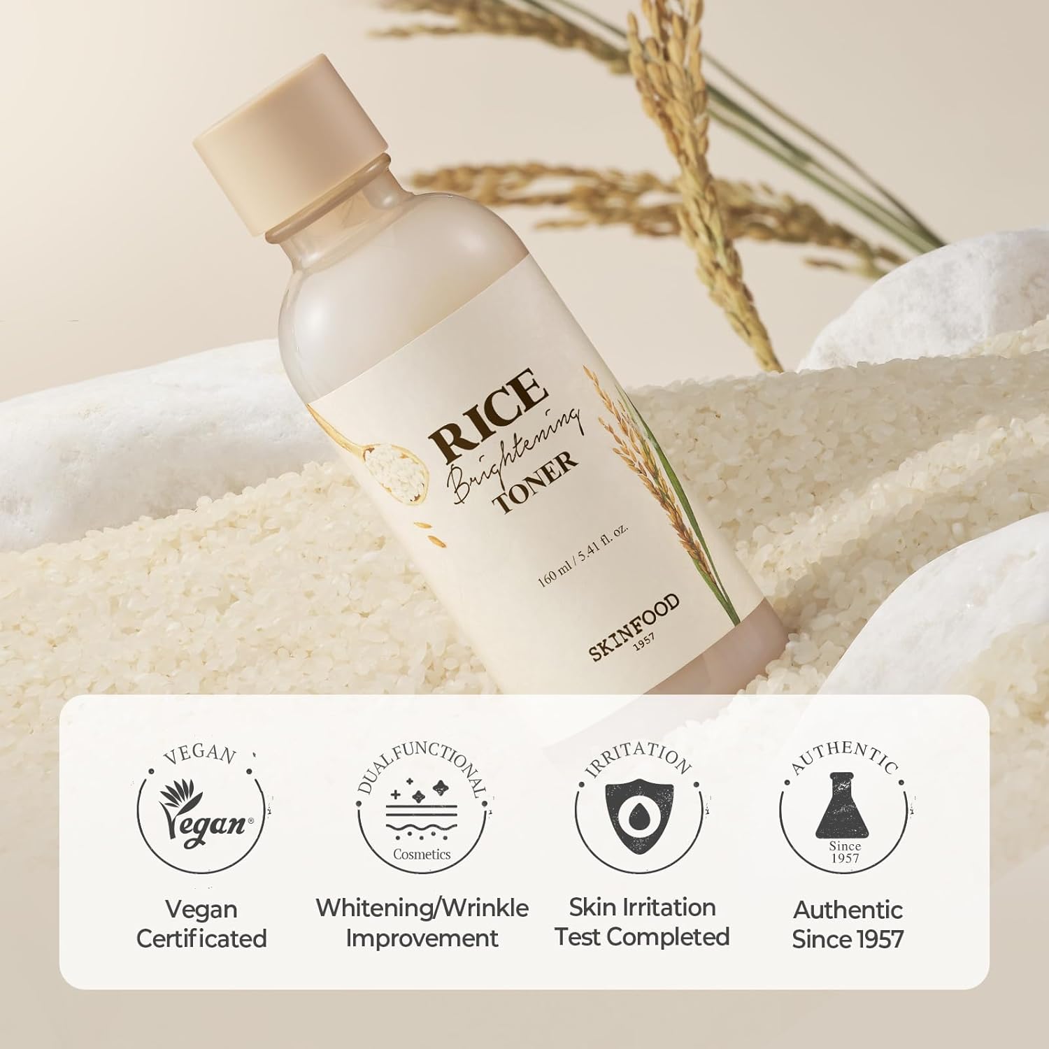 SKINFOOD Rice Brightening Toner 160ml