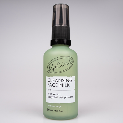 UpCircle Cleansing Face Milk with Aloe Vera + Upcycled Oat Powder