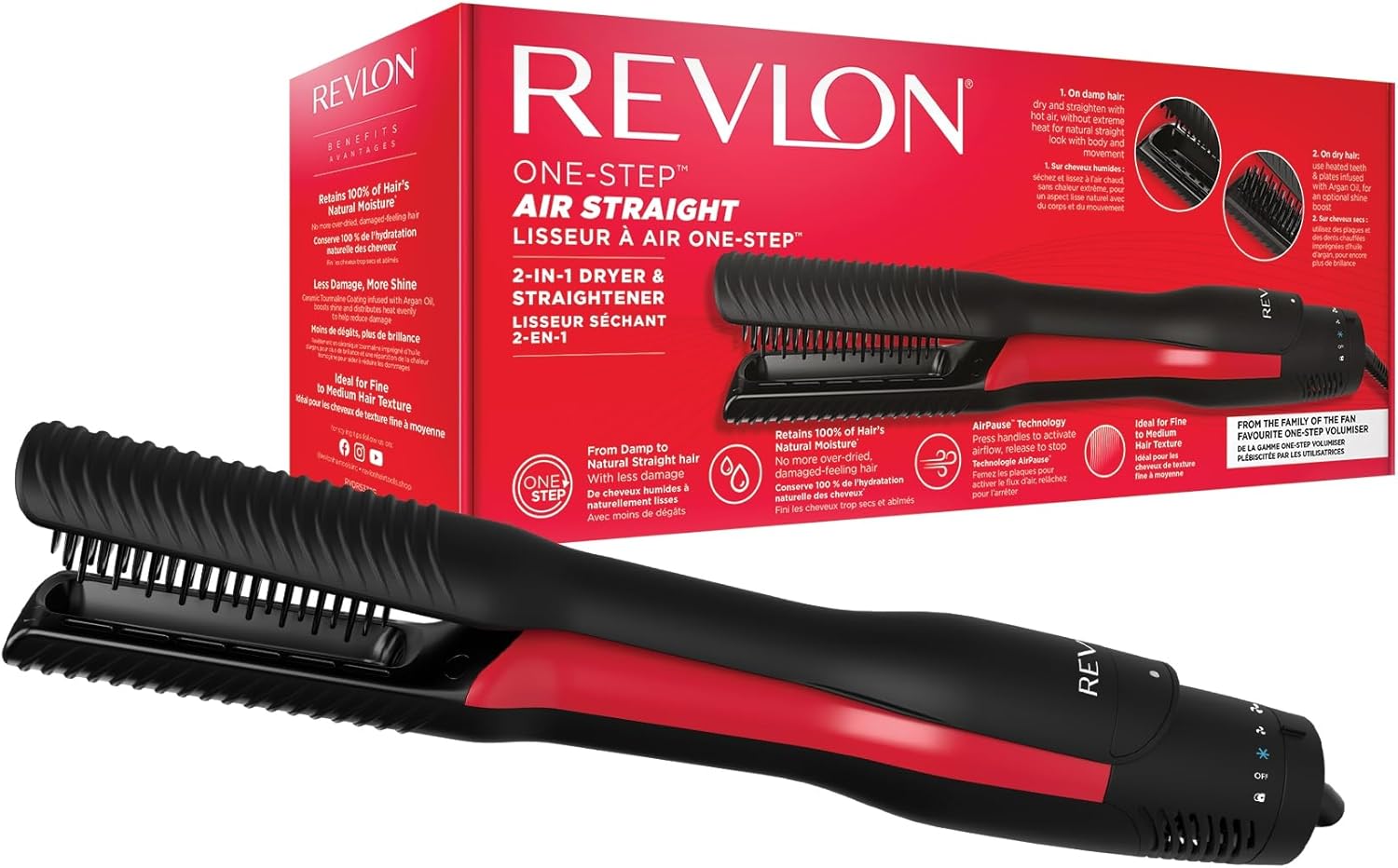Revlon One Step Air Straight 2-in-1 Dryer &amp; Air Straightener
