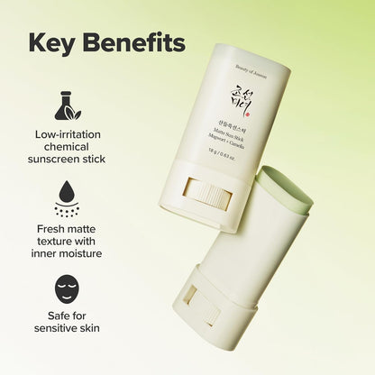 Beauty of Joseon Matte Sun Stick Mugwort + Camilia SPF50 PA++++ 18g