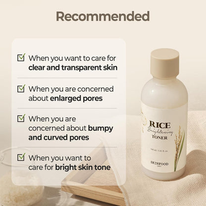 SKINFOOD Rice Brightening Toner 160ml