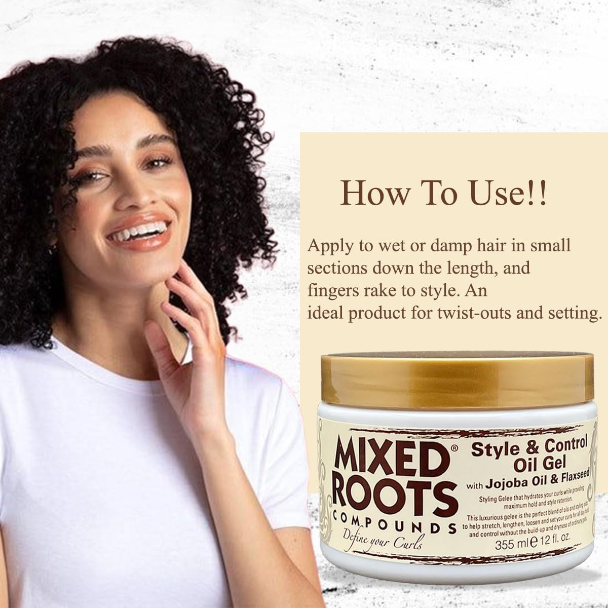 Mixed Roots Style & Control Oil Gel 355ml
