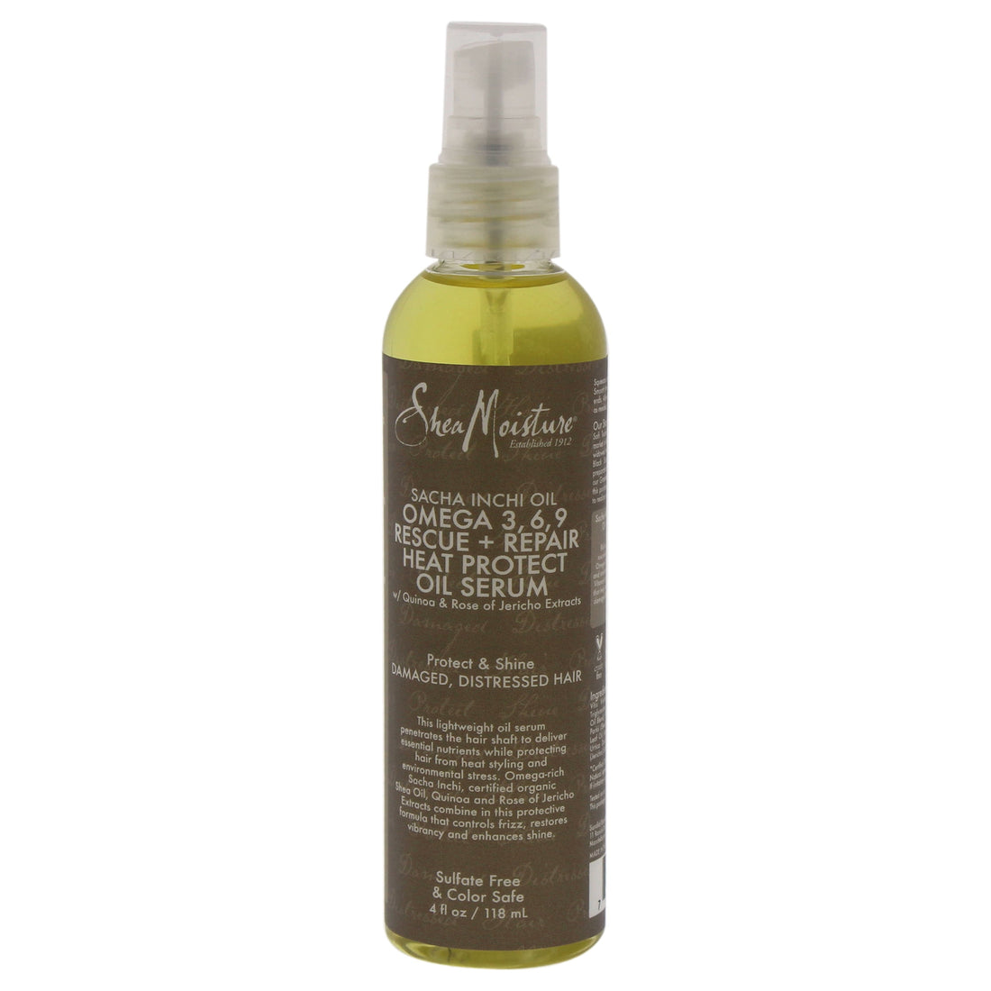 SheaMoisture Sacha Inchi Oil Omega 3, 6, 9 Heat Protect Serum 4 oz