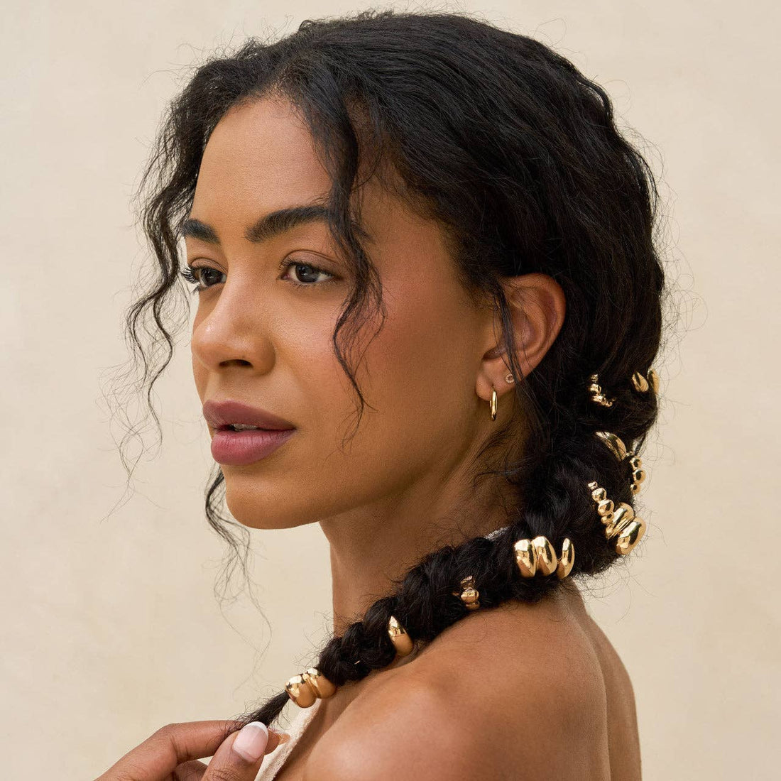 Kitsch Gold Metal Pony Pins 3 pc Set