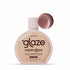 Glaze supergloss bottle with a sample of the product on a light pink background