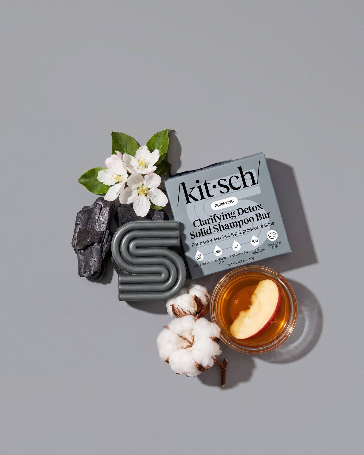 Kitsch Clarifying Detox Shampoo Bar 3.2oz
