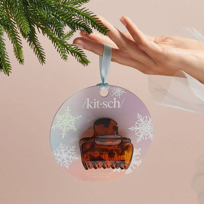 Kitsch Holiday Recycled Plastic Claw Clip 1pc - Tort