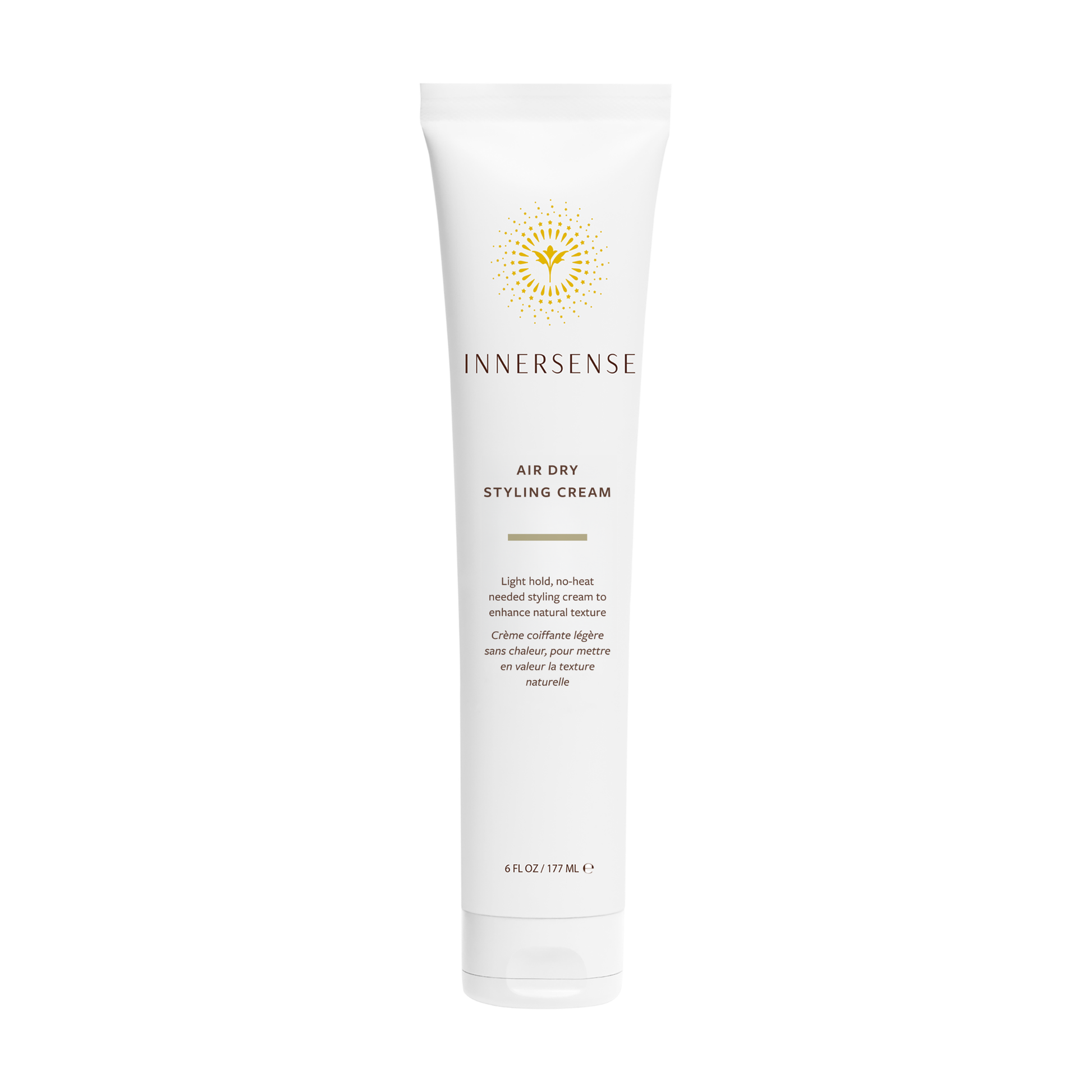 Innersense Air Dry Styling Cream tube on a white background