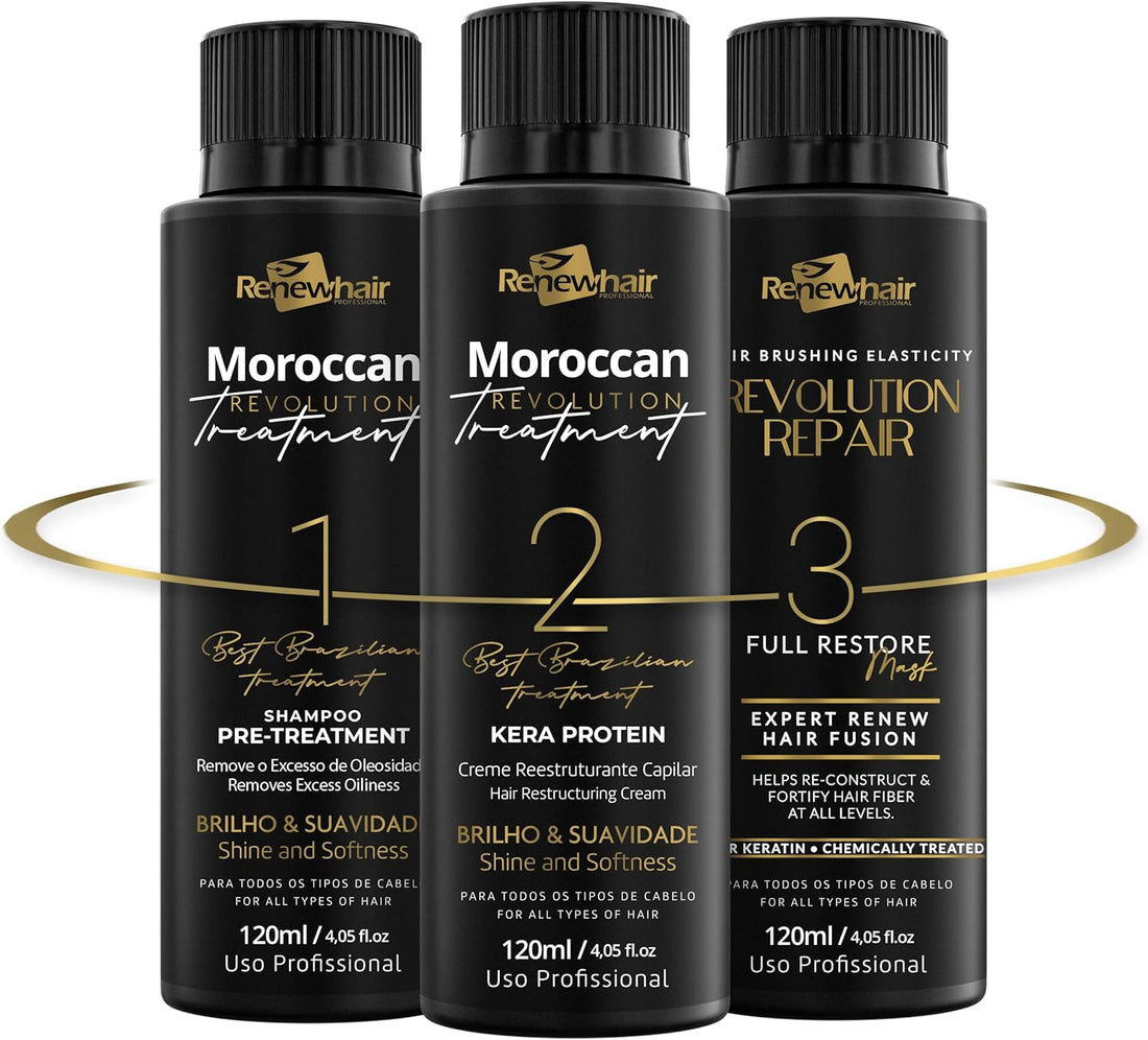 Renew Hair Professional Moroccan Extreme Revolution Treatment Kit (3 x 120ml)