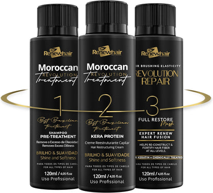 Renew Hair Professional Moroccan Extreme Revolution Treatment Kit (3 x 120ml)
