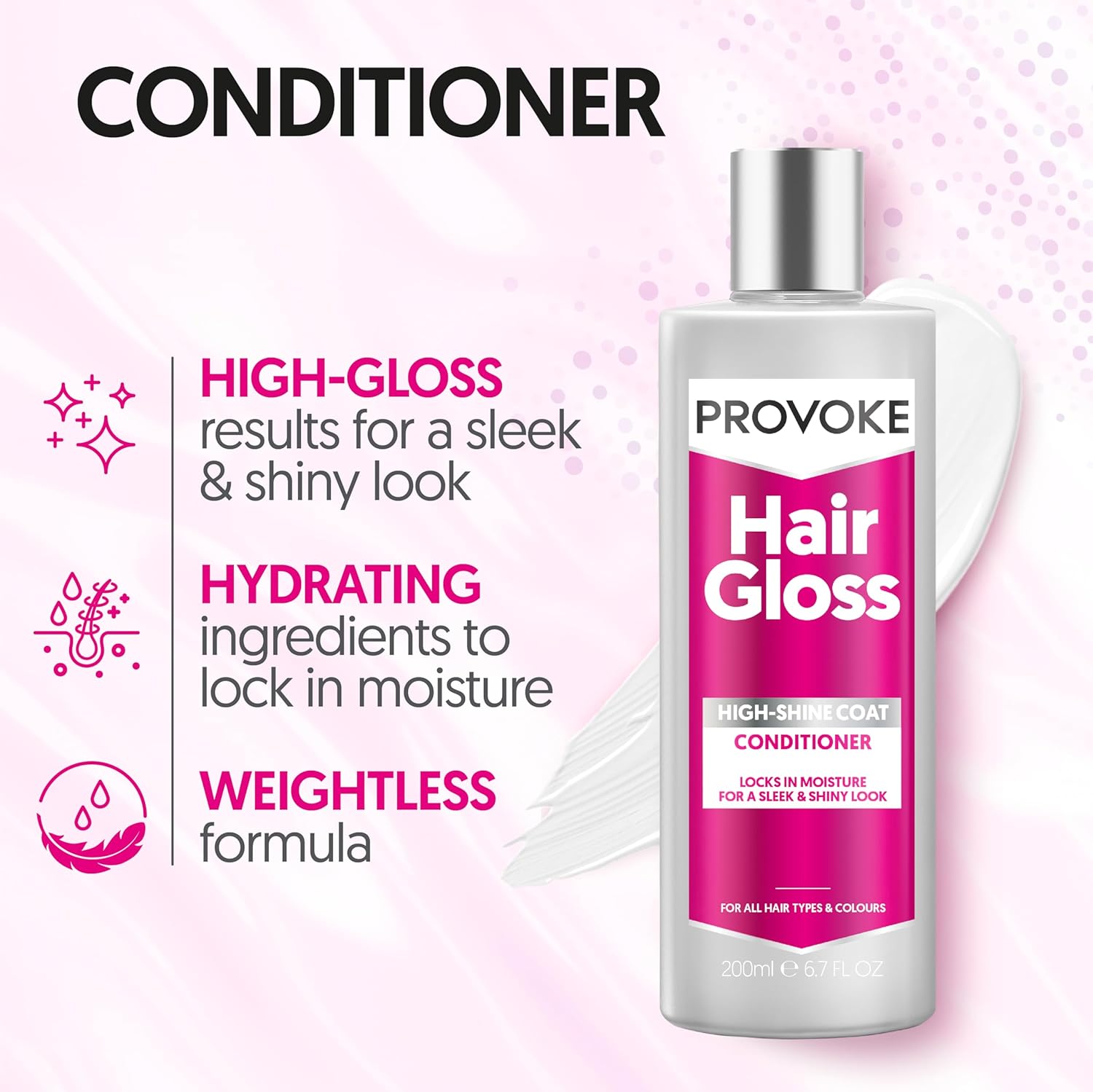 Provoke Hair Gloss High-Shine Coat Conditioner 200ml