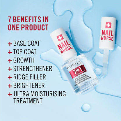 Rimmel London Nail Nurse 7 in 1 Nail Treatment 12ml list of all benefits