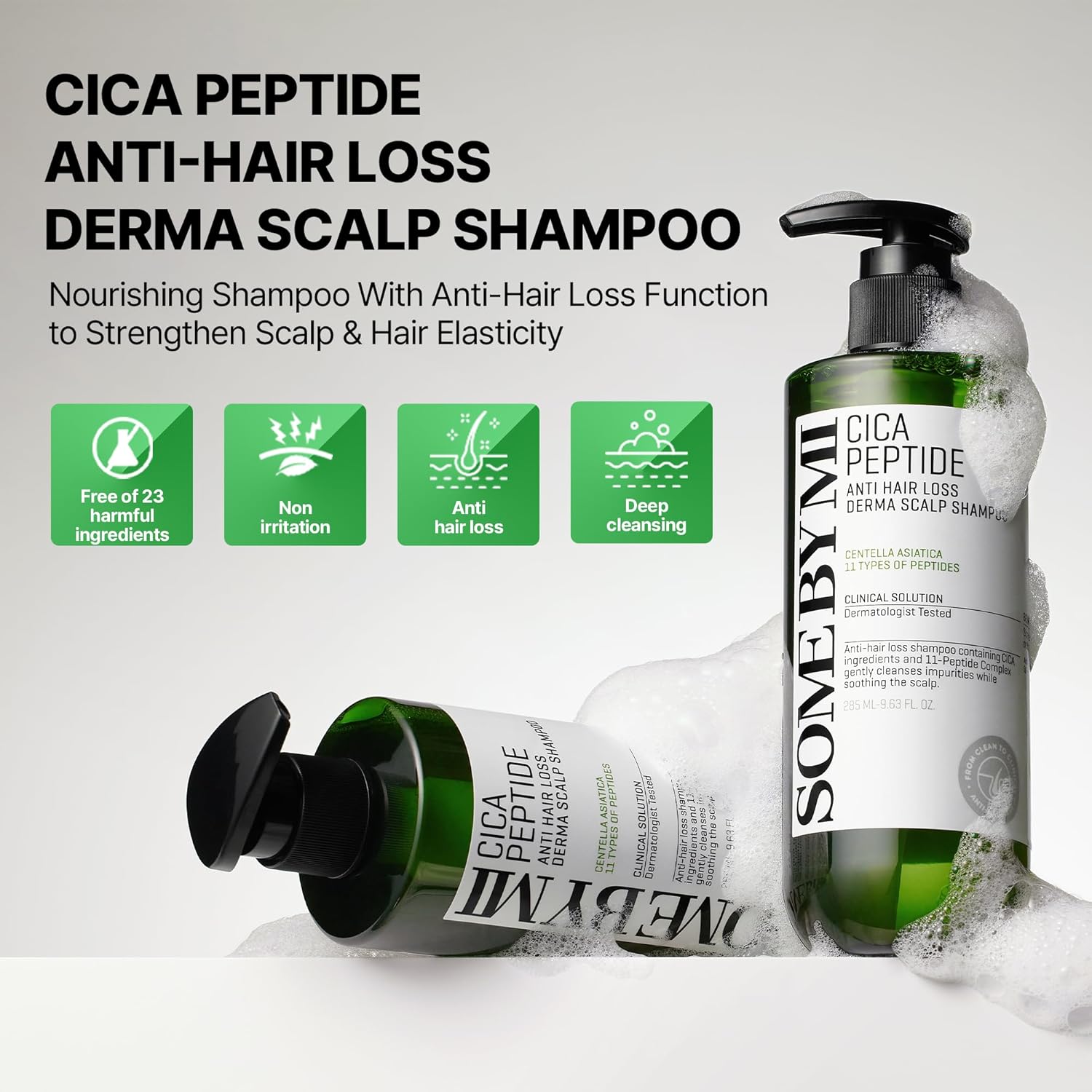 Some By Mi Cica Peptide Anti Hair Loss Derma Scalp Shampoo 285ml