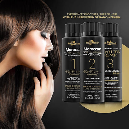 Renew Hair Professional Moroccan Extreme Revolution Treatment Kit (3 x 120ml)