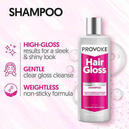 Provoke Hair Gloss High-Shine Coat Shampoo 200ml